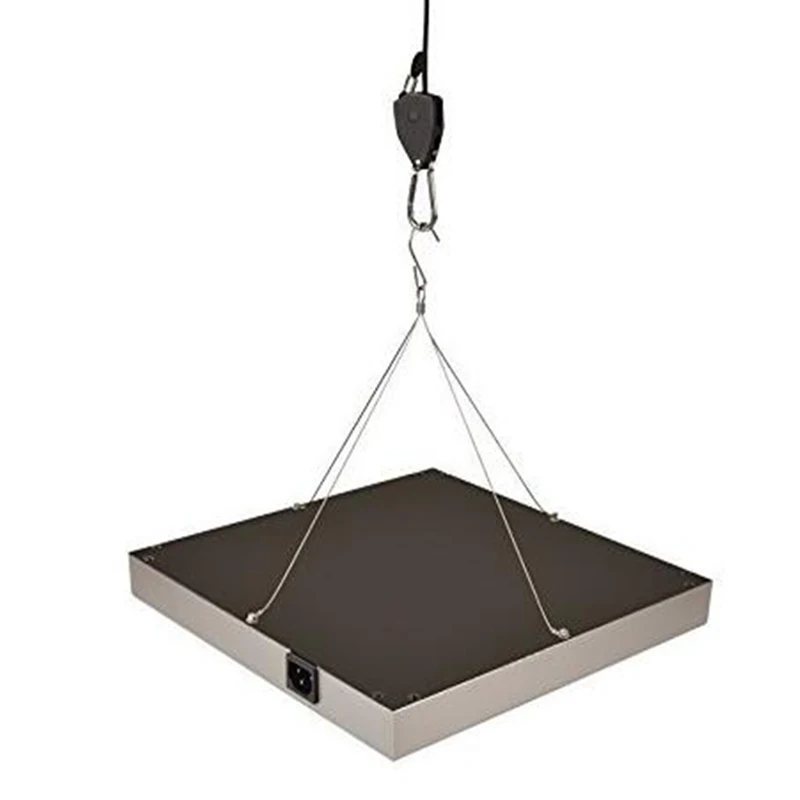 BEYLSION Heavy Duty Adjustable Rope Grow Light Ratchet Rope Grow Light Lamp Glass Temperature and Humidity Monitor for Grow Tent