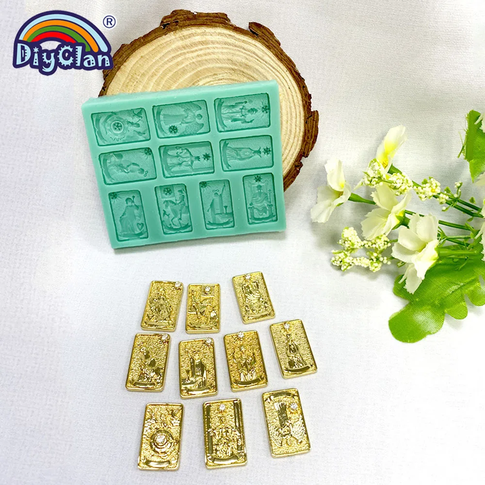 Tarot Styles Silicone Mold DIY Fondant Cake Chocolate Dessert Kitchen Baking Mould Handmade Making Decoration Accessories