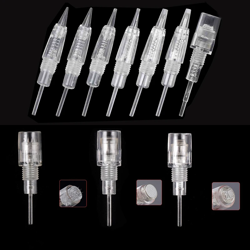 

10pcs Disposable Screw Nano Tattoo Cartridge Needle Premium Charmant Machine Microblading Tattoo Needles 1RL 3RL 5RL 3F 5F 7F