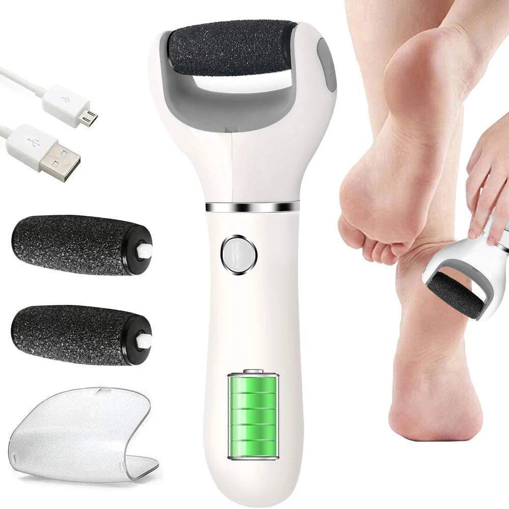 Electric USB Rechargeable Foot Grinder Heel File Grinding Exfoliator Pedicure Machine Foot Care Tool Grinding File Dead Skin