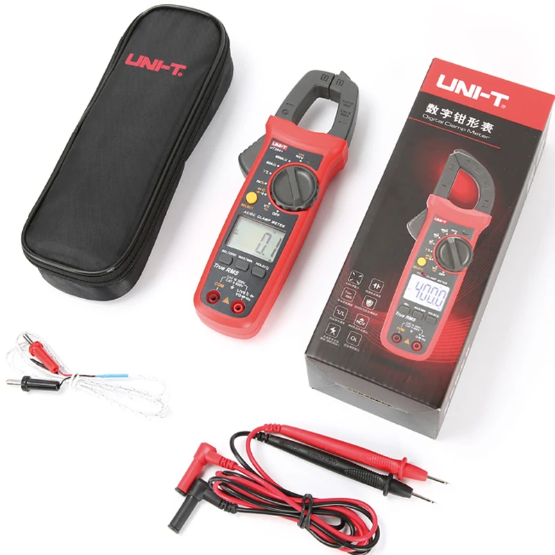 UNI-T UT204 Plus/UT210 Series Clamp Ammeters. Temperature Voltage Tester LCD Digital Current clamp AC/DC NCV True Rms Multimeter