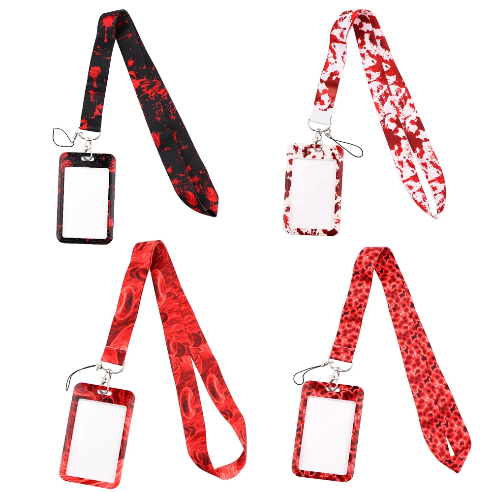 LB2286 Red Blood Doctor Nurse Accessories Lanyards for Key ID Card Gym Cell Phone Strap USB Badge Holder Rope Pendant Key Chain