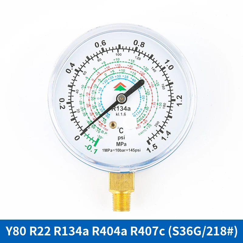 HONGSEN Household  Air Condition Fluorine Cool Gas Meter Valve High Low Pressures Manifold Gauges Set for R410a R134a R22 R404a