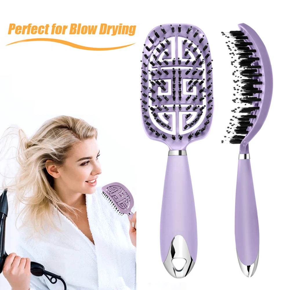 Multifunction Detangle Comb Scalp Massage Hair Brush Wet Curly Hair Barber Accessories Massage Scalp Hair Care Styling Tools