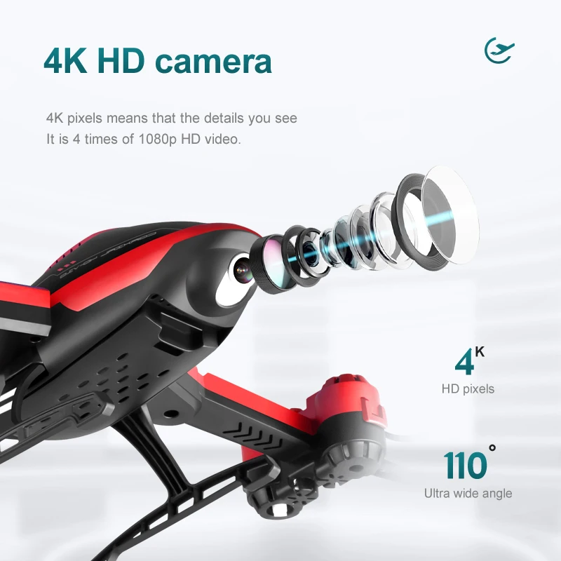 4DRC New V10 RC Mini Drone 4k profesional HD Camera WIFI Fpv Drones With Camera 1080P HD RC Helicopters Quadcopter Dron Toys