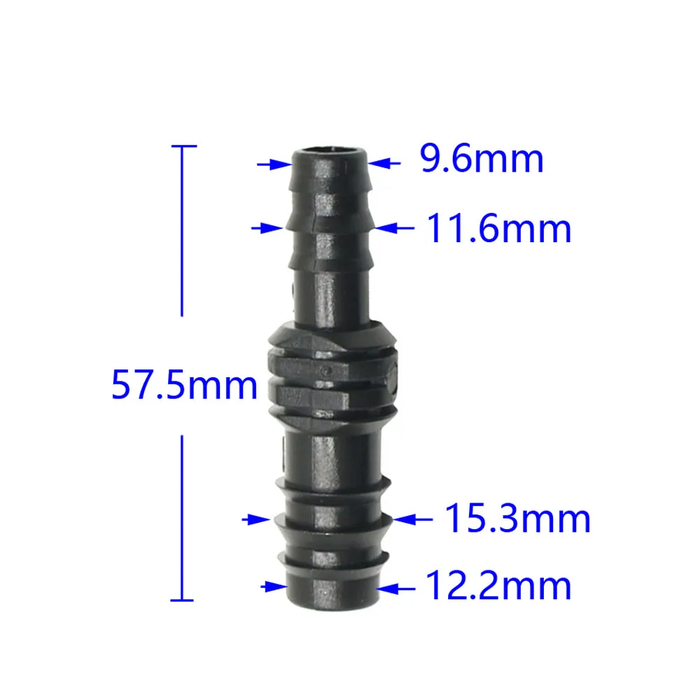 Mangueira de jardim Barb Reduzindo Conector, Reparo De Tubo De Corpo Reto, 1/2 \