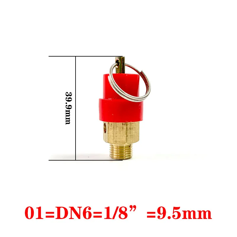 Válvula de Alívio de Segurança Compressor de Ar Regulador de Pressão para Tubulações e Embarcações, 1/8 pol, 1/4 pol, 3/8 pol, 1/2 pol, BSP 8kg