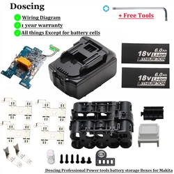 Latest Upgraded Plastic Case Charging Protection Circuit Board PCB for Makita 18v Battery BL1840 BL1850 BL1830 BL1860B LXT 400