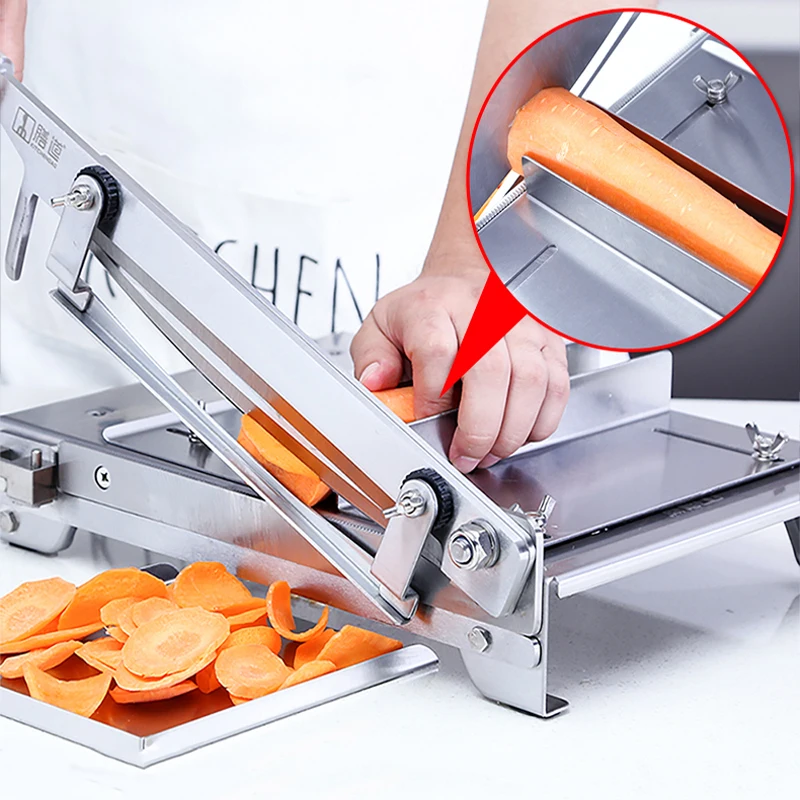 MIO-rebanador de carne de 13,5 pulgadas, máquina de corte de carne, pollo, pato, cordero, hueso, 400 de acero inoxidable, comercial, para el hogar, KD0288