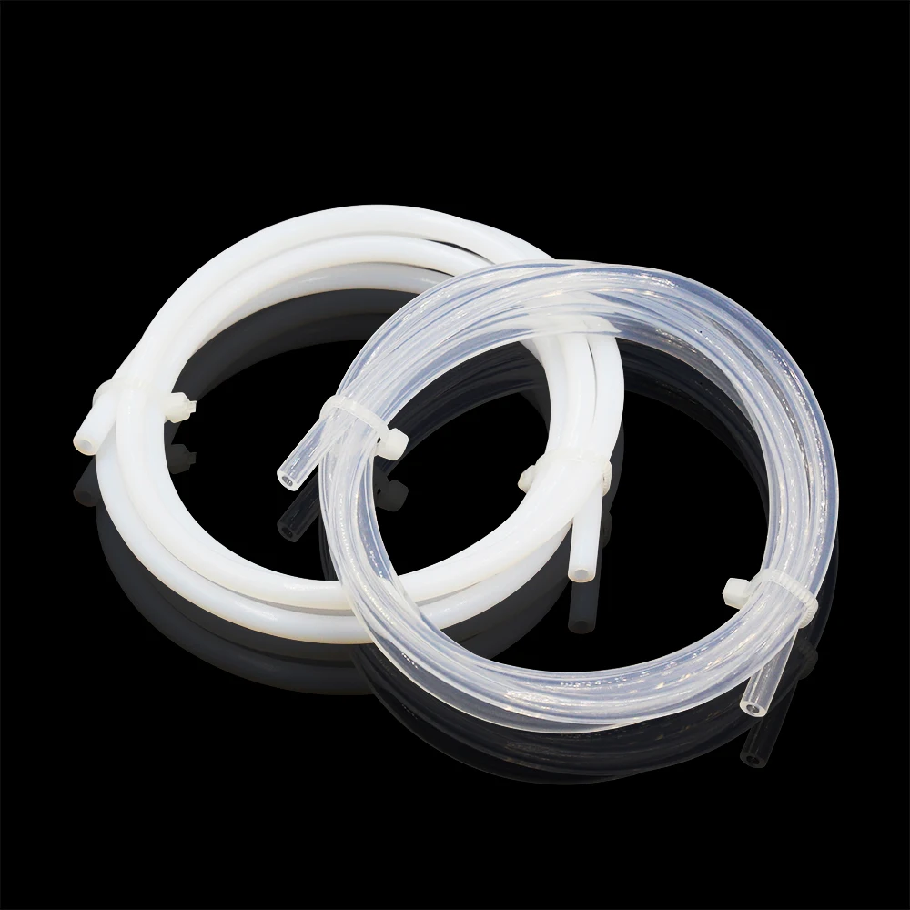 ID 2mm 3mm OD 4mm 1M PTFE 튜브 투명 파이프-J-헤드 핫 엔드 보우덴 압출기 목, 필라멘트 1.75/3.0mm