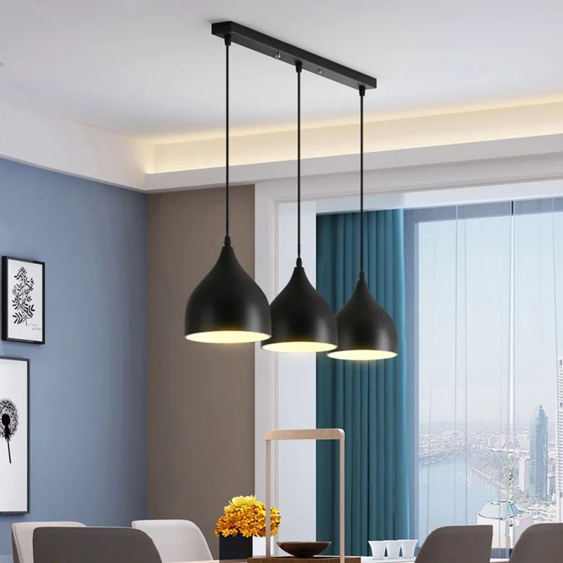 Modern Pendant Ceiling Lamps Loft for The Kitchen LED Pendant Lights Nordic Hanglamp Hanging Light Fixture