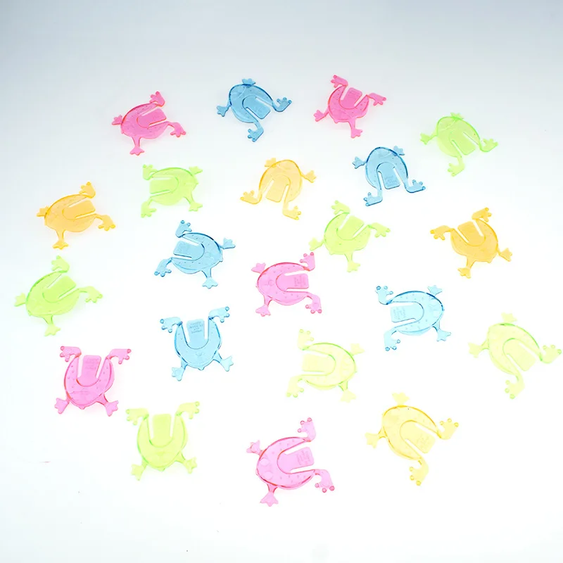 5/10pcs Colorful Pinata Filling Mini Jumping Frogs Hoppers Game Kids Party Favor Birthday Party Toys Transparent Bouncing Frog