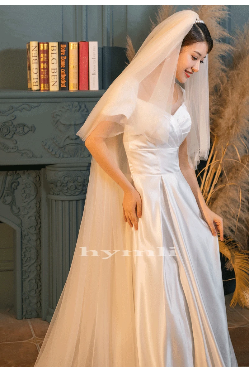 Voile de mariage en Tulle doux, 2 couches, 3 mètres, Long, avec peigne en métal, à bords coupés