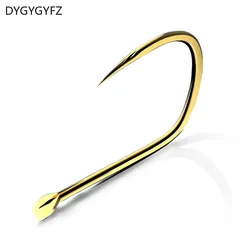 DYGYGYFZ 30 Pcs Horned Goldfish Hook Without Barbs with Blood Trough Hook Athletics Taiwan Fishing Hook