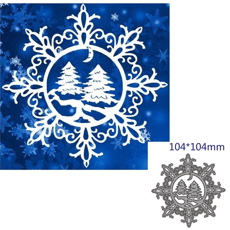 metal cutting dies cut die mold snowflake decoration Scrapbook paper craft knife mould blade punch stencils dies