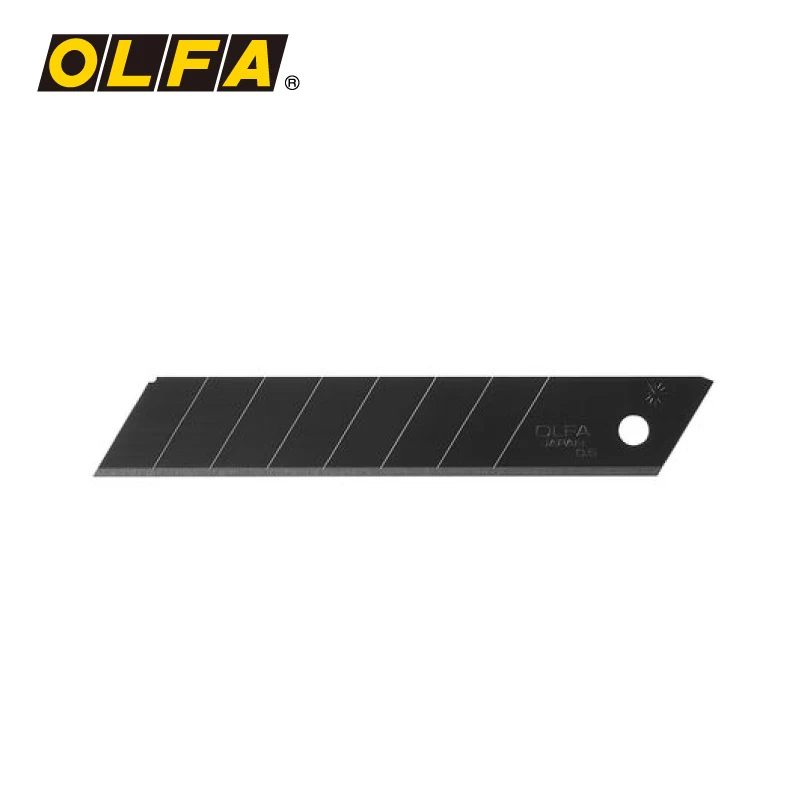 OLFA-cuchilla de corte afilado de 18mm, cuchilla negra de LBB-10 japonés, cuchilla de repuesto, 10 piezas