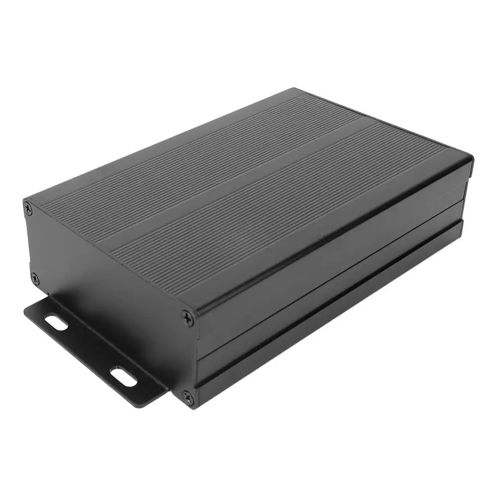 Waterproof Junction Box  Electronic Housing Black Metal Aluminum Case PCB Project Instrument Amplifier Enclosure 40x97x150mm