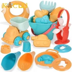 Brinquedos de praia do bebê crianças verão jogo de praia brinquedos crianças sandbox conjunto kit brinquedos para o jogo de praia areia do banheiro água carrinho de jogo