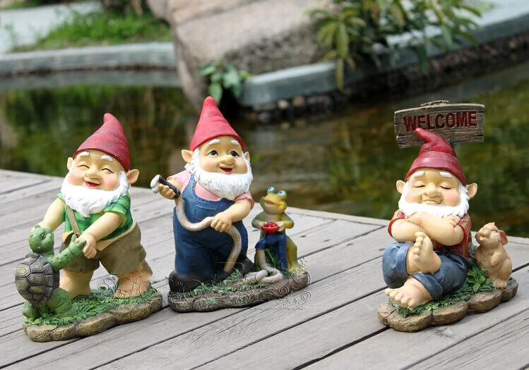 

American Garden Frog Rabbit Tortoise Dwarf Resin Accessories Outdoor Park Figurines Crafts House Courtyard Sculpture Decoration