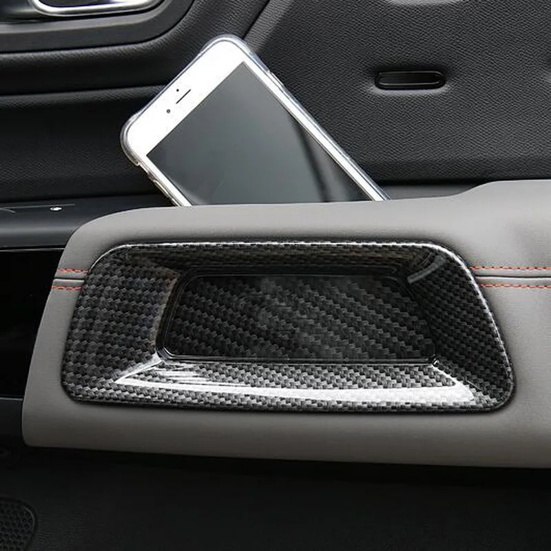 2/4pcs for CITROEN C5 Aircross 2018-2019 ABS Cover sticker Trim Car Styling Interior Door Armrest leakproof Cover sticker