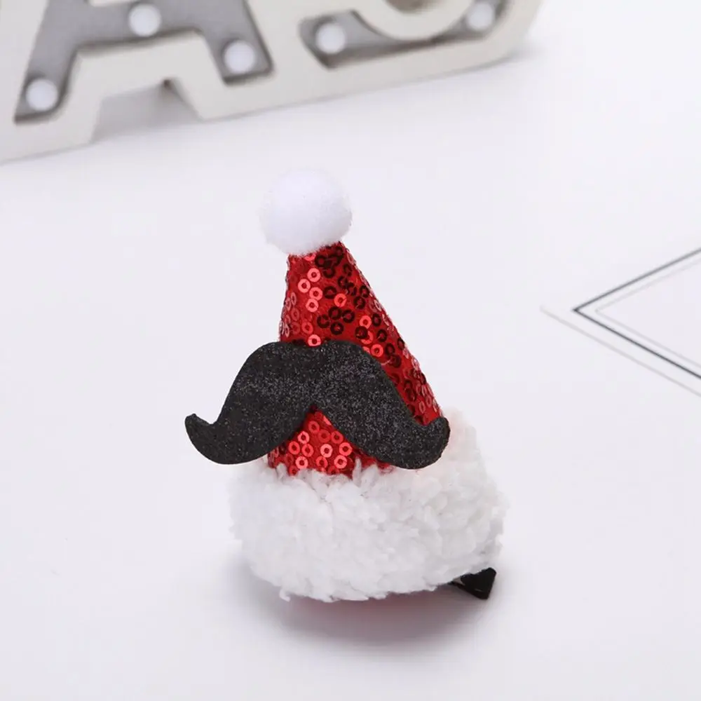 Children Bow Snowflake Santa Claus Alloy Christmas Hat Hairpin Christmas Hair Clip  Hair Accessories Korean Style Headwear
