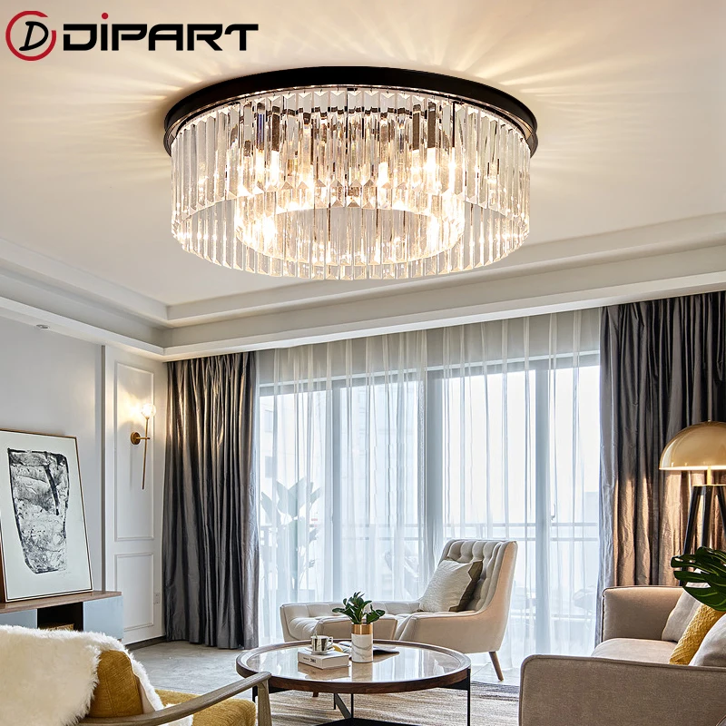 

Modern LED Crystal Ceiling Lights Industrial Retro Home Lamp For Living room Kids Bedroom Dining Table Ceiling Light Rectangle