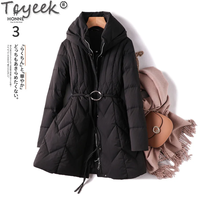 High Quality Women's Winter Down Jacket 90% White Duck Down Coat Female Warm Thick Parkas Woman 2021 Mujer Chaqueta 58 LW