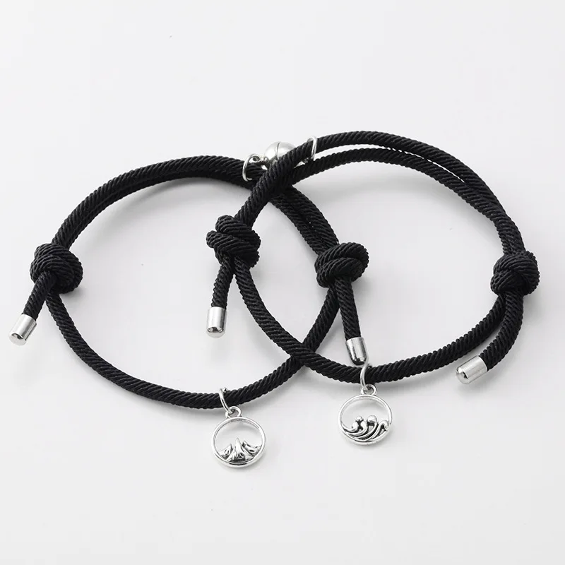 ZG 2022 Couple Bracelet New Year Fashion Diy Creative Hand-Woven Eachother Gravity Magnet Bracelet Bangle Unisex Jewelry