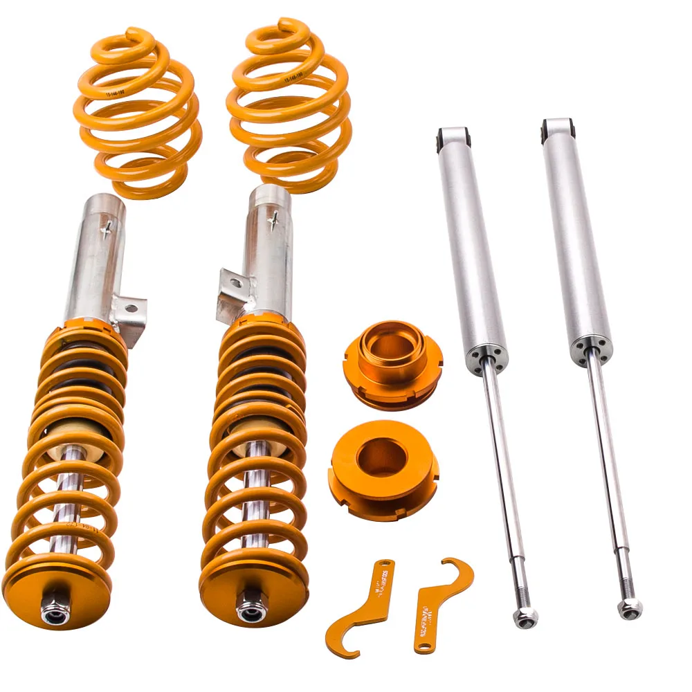 Coilover Coilovers Kit Shock Suspension for BMW 3 Series E46 320i 323i 325i 328i Suspension Damper Force Camber Plate Damper