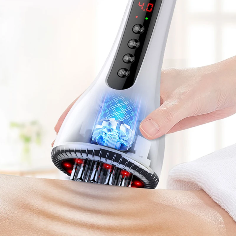 Galvanic Infrared Therapy Scraping Anti Cellulite Fat Burner Beauty Shaping Weight Loss Guasha Tools EMS Body Slimming Massager