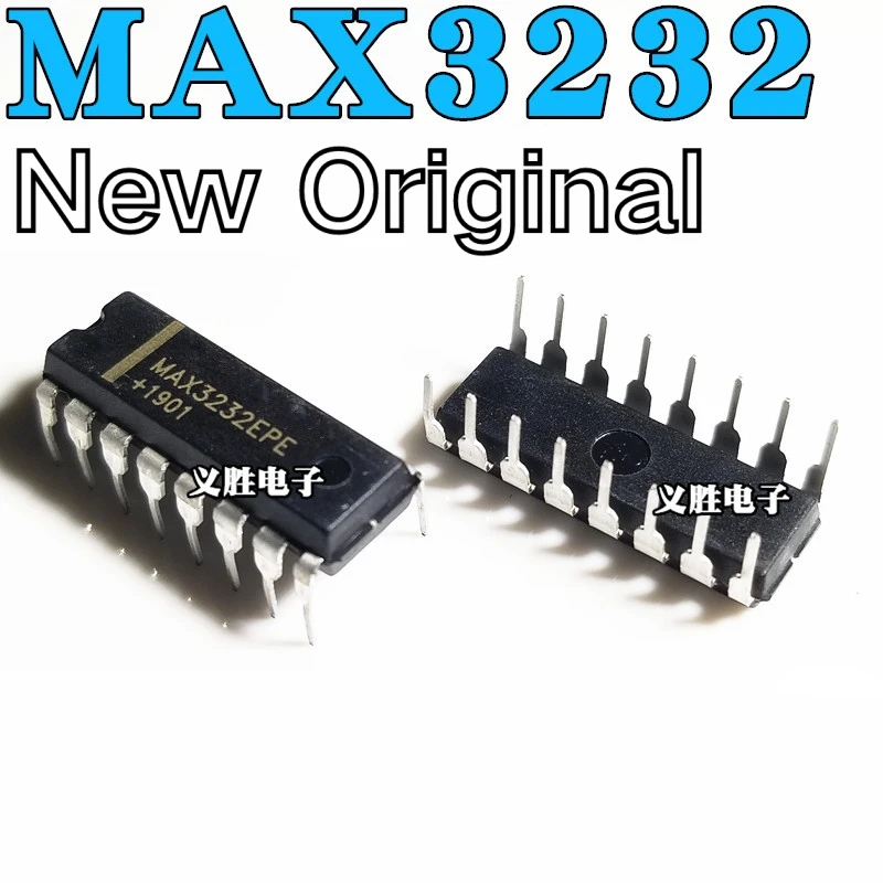 New Original MAX3232CPE MAX3232EPE DIP16 RS-232 Transceiver MAX3232 Chip IC