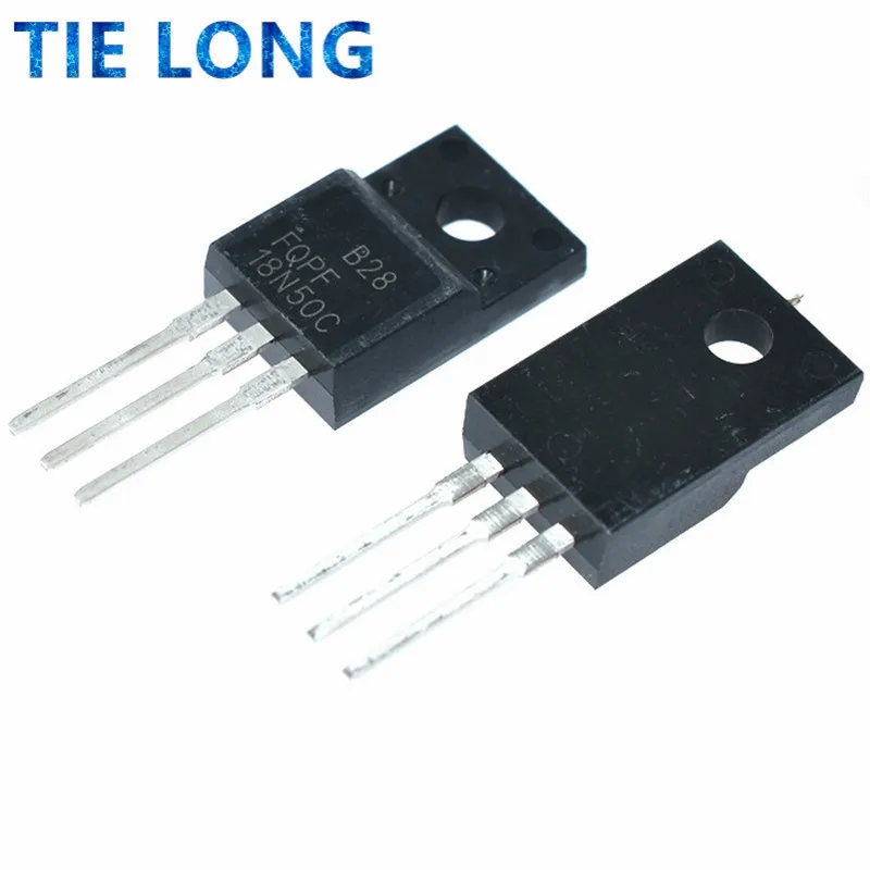 10PCS FQPF18N50C TO-220 18N50C TO-220F 18N50 TO220 FQPF18N50 TO220F MOSFET 트랜지스터 N-CH 새로운 IC 칩셋