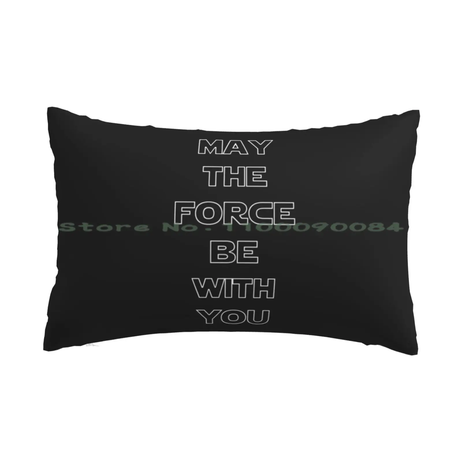 May The Force Be With You ( Hollow White ) Pillow Case 20x30 50*75 Sofa Bedroom Jedi Lightsabre Sword Famous Skywalker Luke