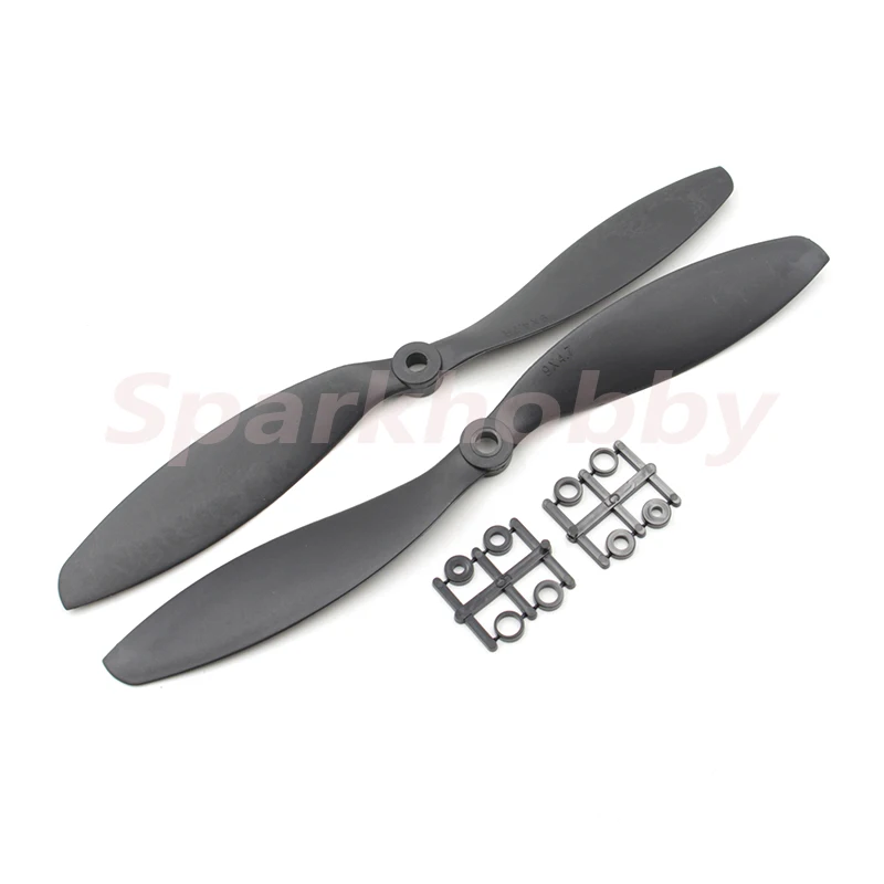 2PCS/1pair Gemfan Carbon Nylon CW/CCW Propeller 8045 9047 1045 1147 1245 Blades Prop 6mm with paddle ring for RC Quadcopter