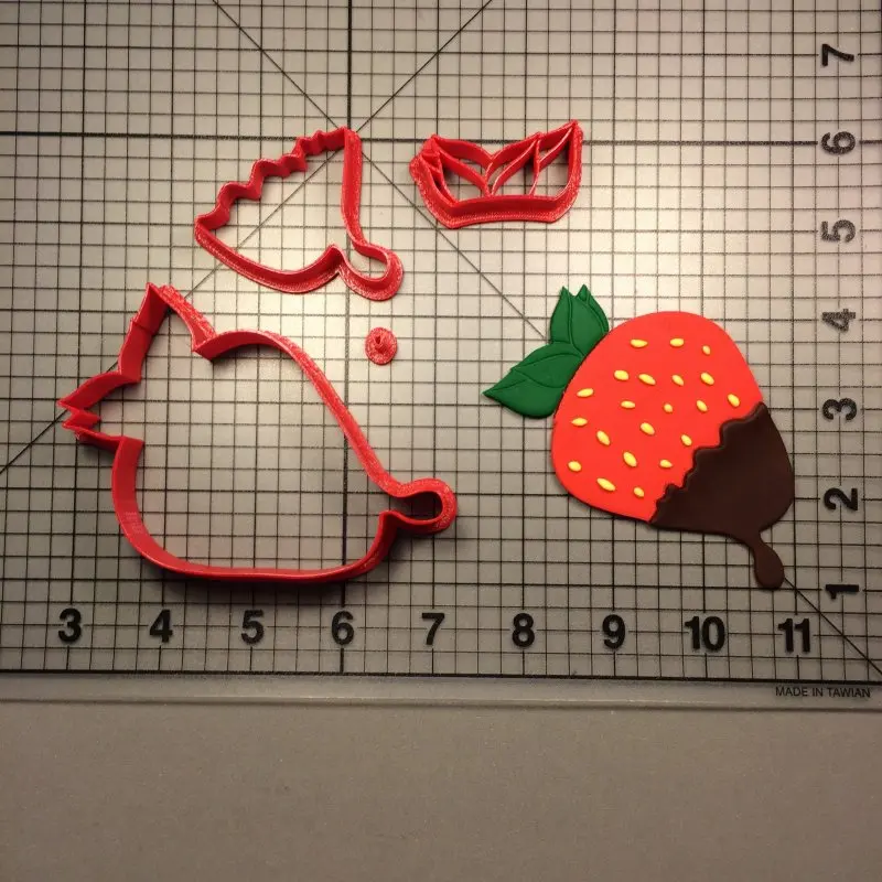 Fruit cute strawberry olive mango shape silhoutte stead bread kids birthday cake cupcake top fondant cookie cutters