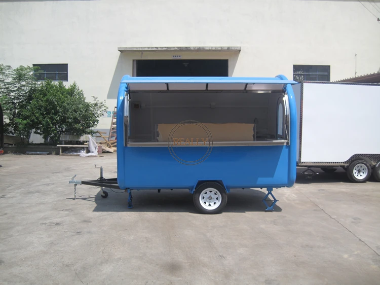 3m length 2m width Big Size Mobile Outdoor Food Truck Mobile Food Vending Trailer Design