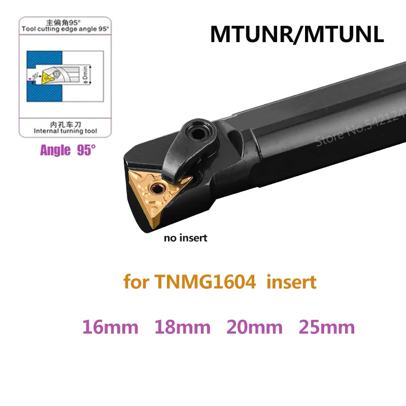 1PC S16Q S18Q S20R S25S MTUNR16 MTUNL16 tokarka CNC narzędzia tnące MTUNR Bar uchwyt na narzędzia tokarskie wewnętrzne dla TNMG wkładki z węglików spiekanych