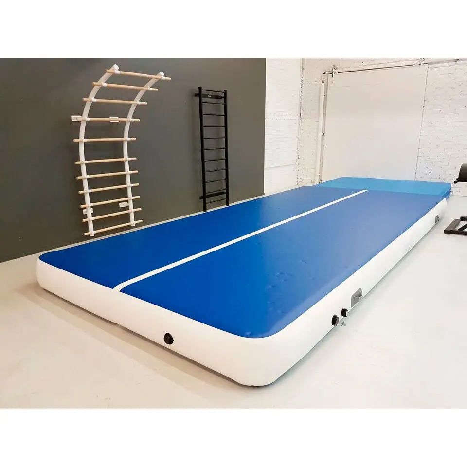 Envío Gratis, 14x2x0,2 m, pista de aire para suelo de aire, gimnasia, gimnasio, estera para trampolín, esteras inflables, pista de caída, bomba gratis