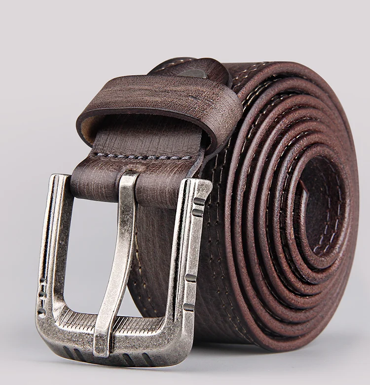 

100% cowhide genuine leather belts for men vintage 2019 new design male strap ceinture homme 110-130cm MEN belt