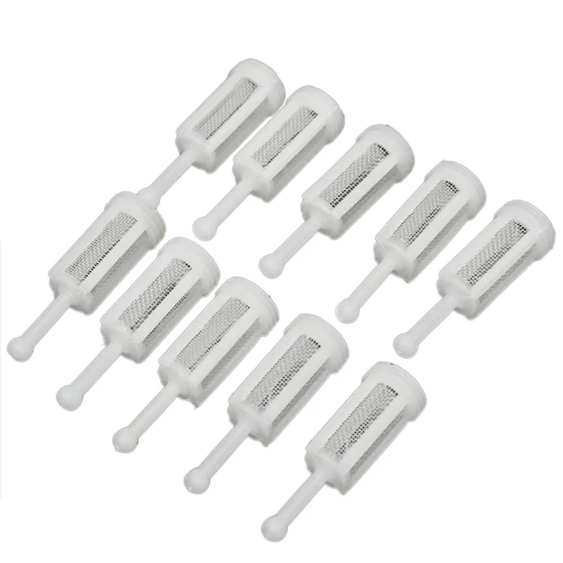 GTBL 10Pcs Plastic Gravity Typ Spray Filter Pot Diameter 11Mm Total Length 36Mm Can Adapt To The Majority Of Solvent