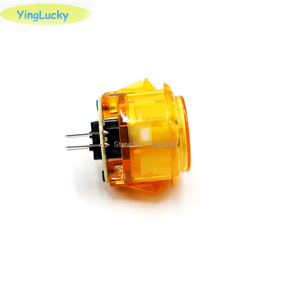 1 шт. 30 мм Sanwa светодиодная аркадная Кнопка с подсветкой, 1 и плеер, микропереключатель, плеер, хромированные Джойстики, аксессуары