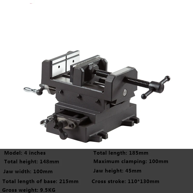 Precision Cross Vise Two-Way Moving Vise Special Cross Vise 3 Inch 4 Inch Heavy Duty Cross Vise Drilling And Milling Machine