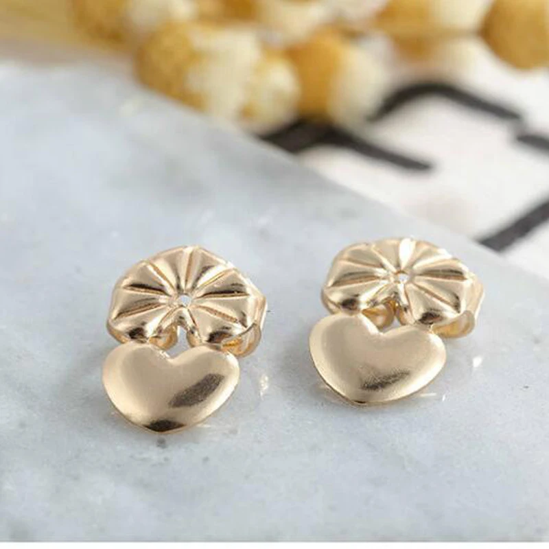 Boucle d\'oreille réglable Love Coussins Stud Back Lifters, Lobe Ster pour ornements et accessoires Ries, M2082