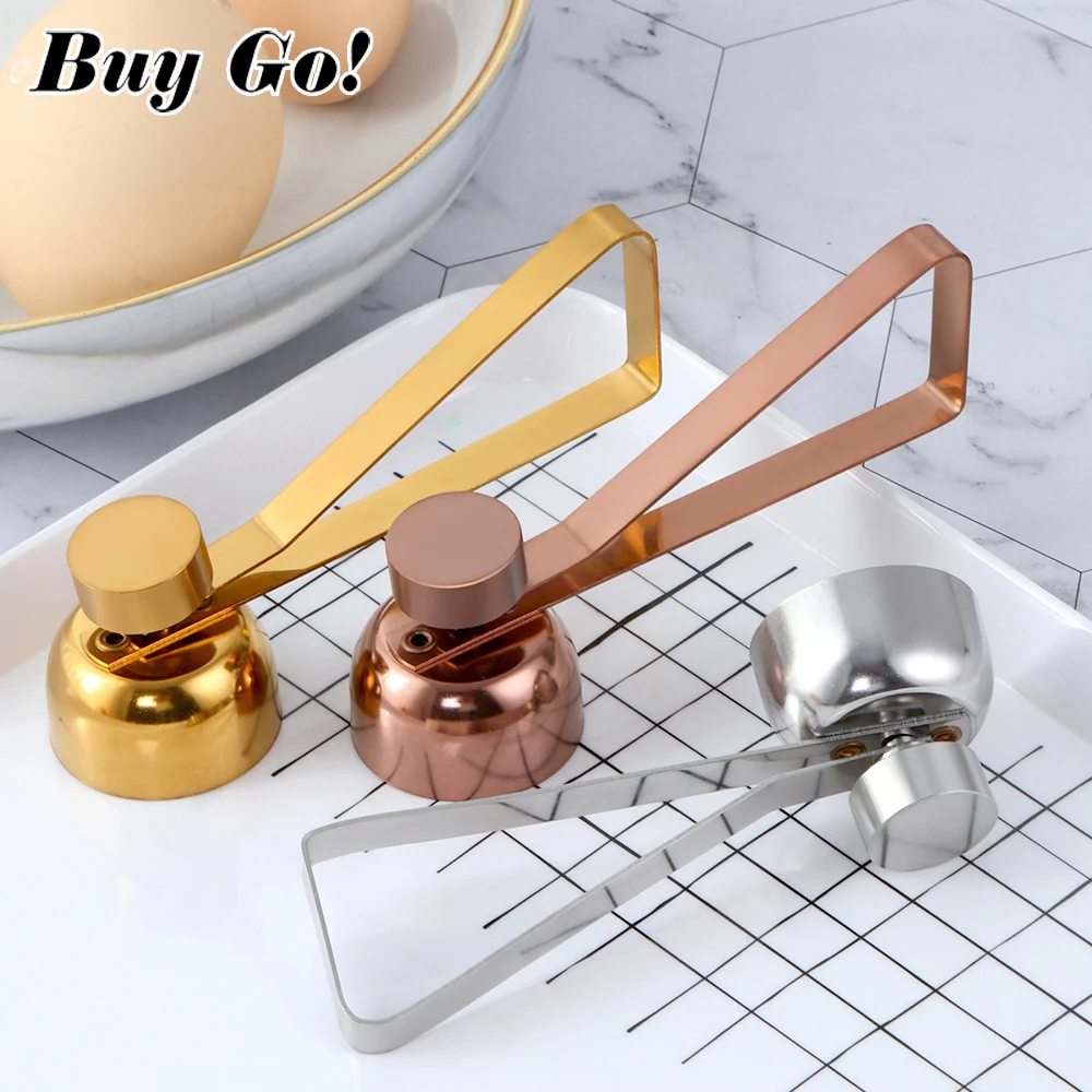 1PC Egg Scissors 304 Stainless Steel Boiled Egg Topper Shell Cutter Knocker Raw Egg Cracker Separator Egg Opener Kitchen Tools