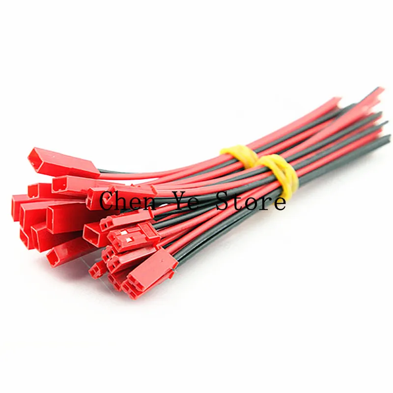 100 Pairs 22 AWG JST Plug Connector 2.54MM 2 Pin Male Female Plug Connector Cable Wire for LED Lamp Strip RC Toys Battery 150mm