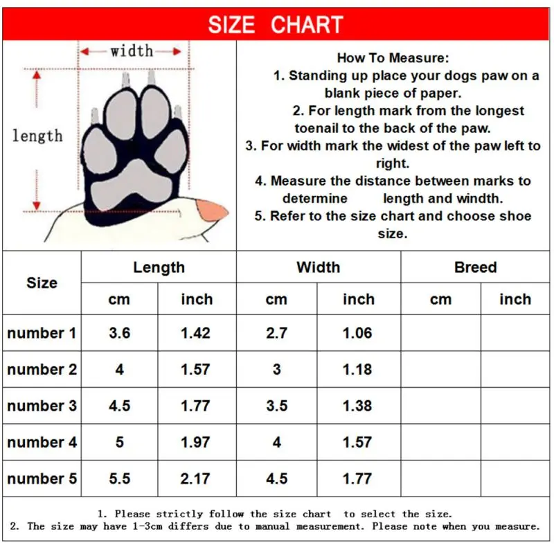 4pcs/set Waterproof Winter Canvas Pet Dog Shoes Anti-slip Rain Snow Boots Thick For Small Cats Puppy Chihuahua Socks Booties