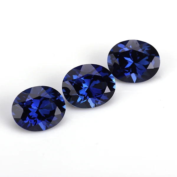 34 #   Corindone blu 5*7mm per corindone sciolto per la marcatura di gioielli 5 pezzi/borsa per la realizzazione fai-da-te