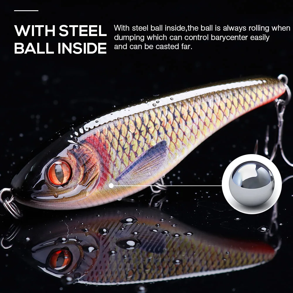 Jerkbait Rattling Vib. Fishing Lure 4