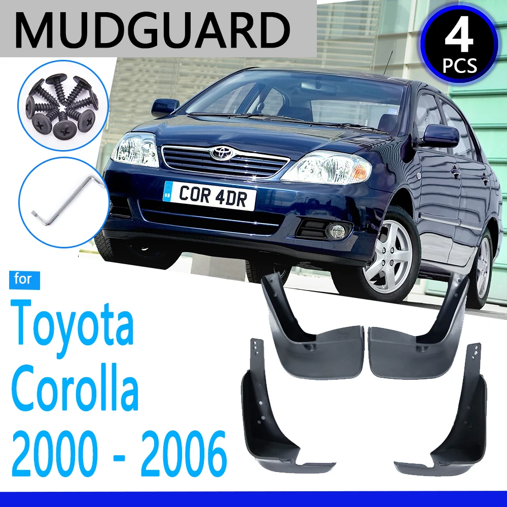 Mudguards for Toyota Corolla E120 E130 2000~2006 2001 2002 2003 2004 2005 Car Accessories Mudflap Fender Auto Replacement Parts