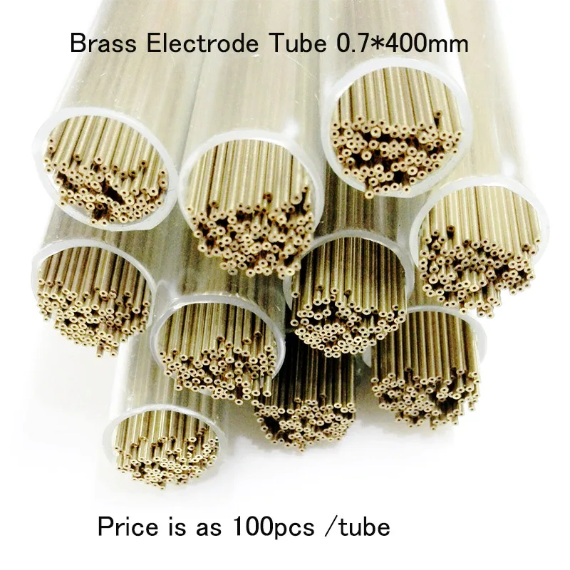 Ziyang Brass Electrode Tube Single Hole OD0.7*400mm ID0.2mm for EDM Drilling Machine